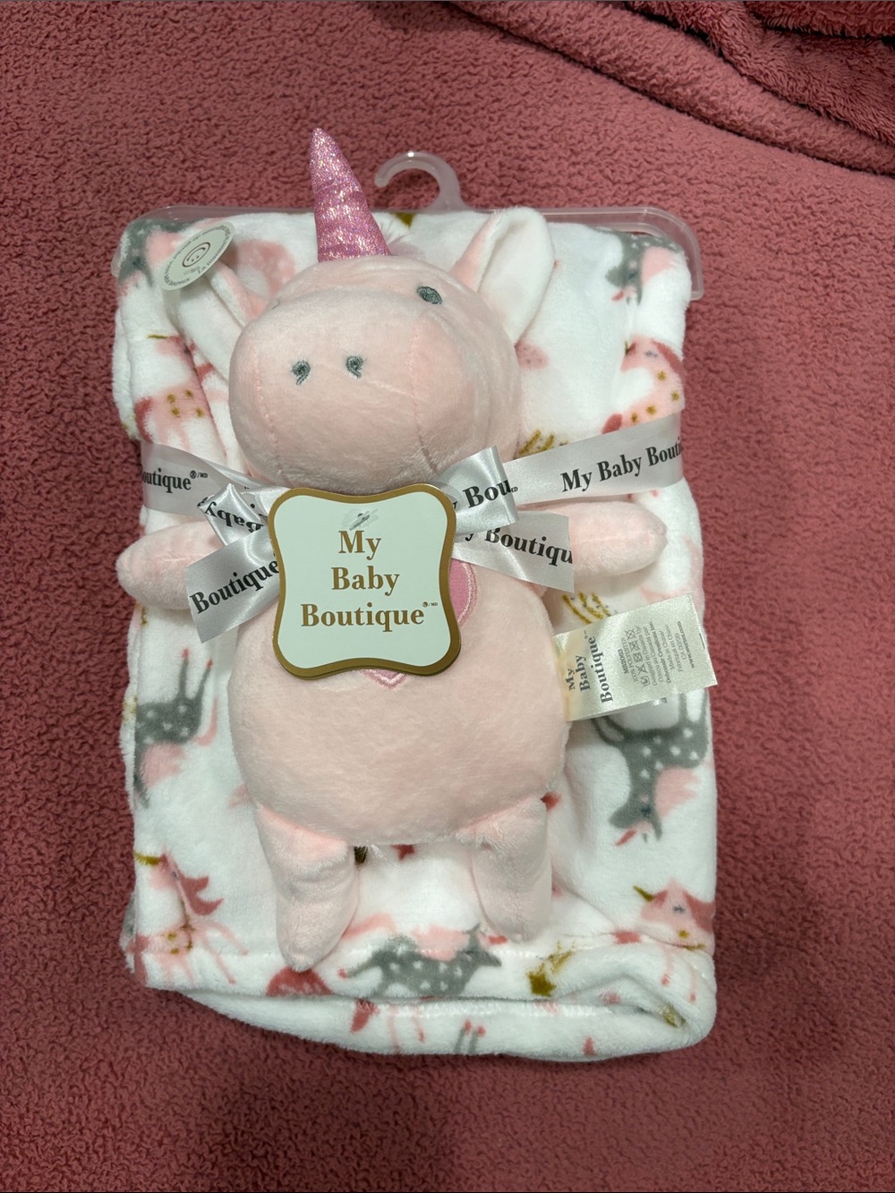 My Baby Boutique Blanket and Stuffy Set